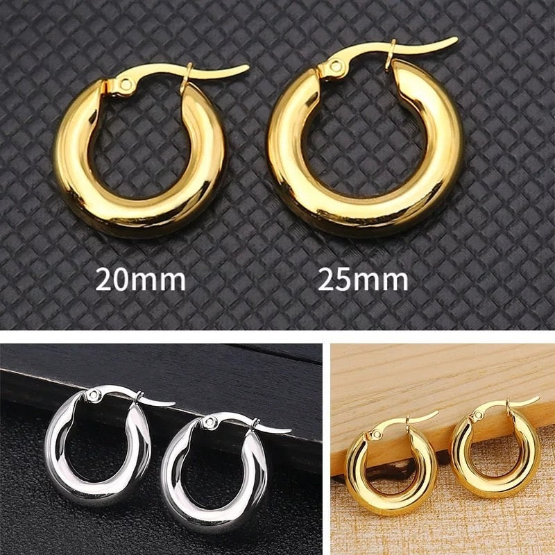 1 Pair Fashion Round Plating Aretes 5x20