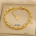 304 Stainless Steel Pvd Coated Stone-Free Bracelets
