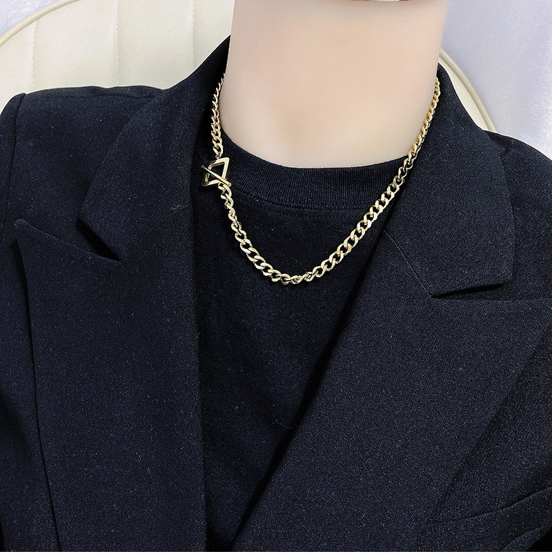 Hip-Hop Waterproof Non Tarnish 304 Stainless Steel Necklace