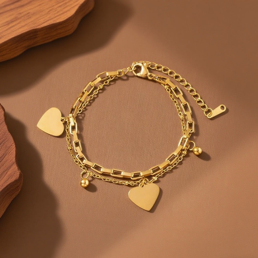 Bracelet For Women Non-Fading Personality Stainless Steel Jewelry Geometric Pattern Luxury Style
