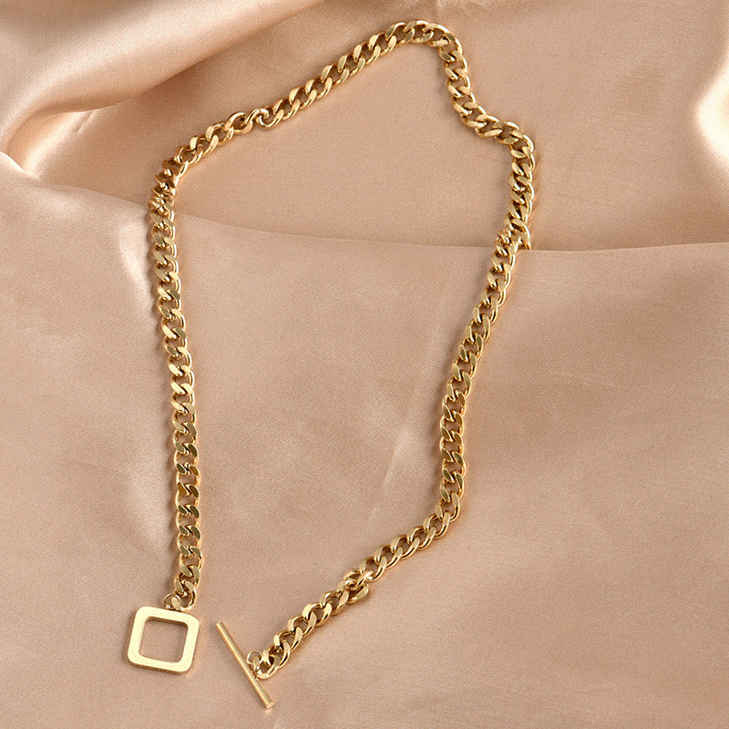 Hip-Hop Waterproof Non Tarnish 304 Stainless Steel Necklace