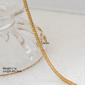 Jewelry Simple Style Geometric 304 Stainless Steel Plating Cuban Link Chain Necklaces 4mm